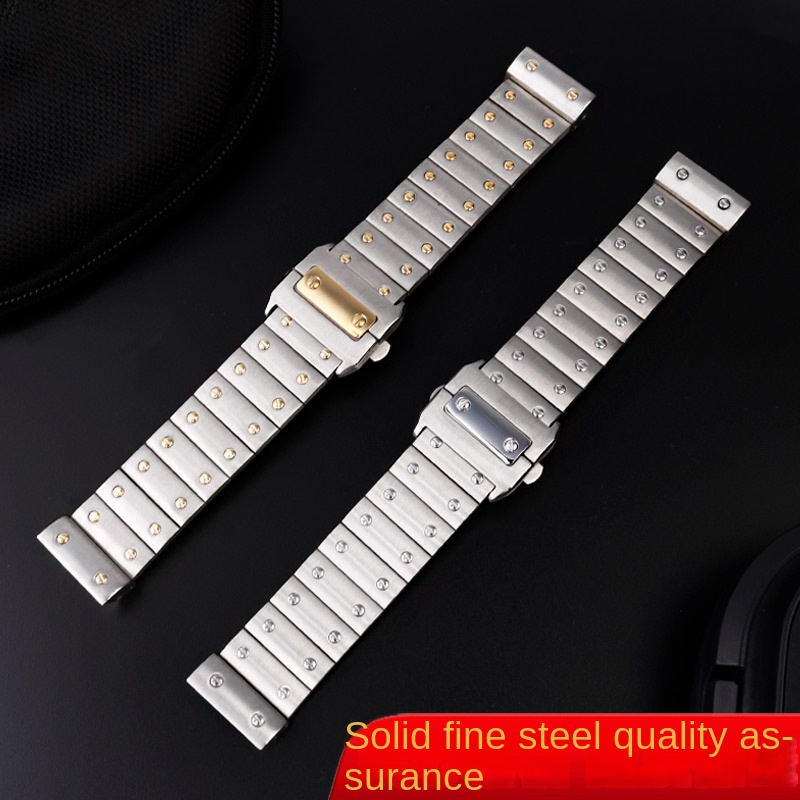 Correa de reloj de acero inoxi - Men'S Accessories Cartier reseña y precio