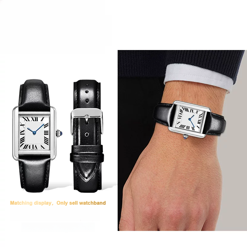 Correa de reloj de cuero genui - Men'S Accessories Cartier reseña y precio